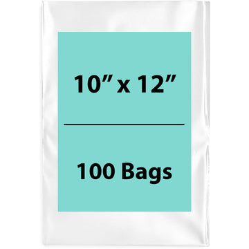 Clear poly bags Flat 10 inch (width) X 12 inch (Height) LDPE